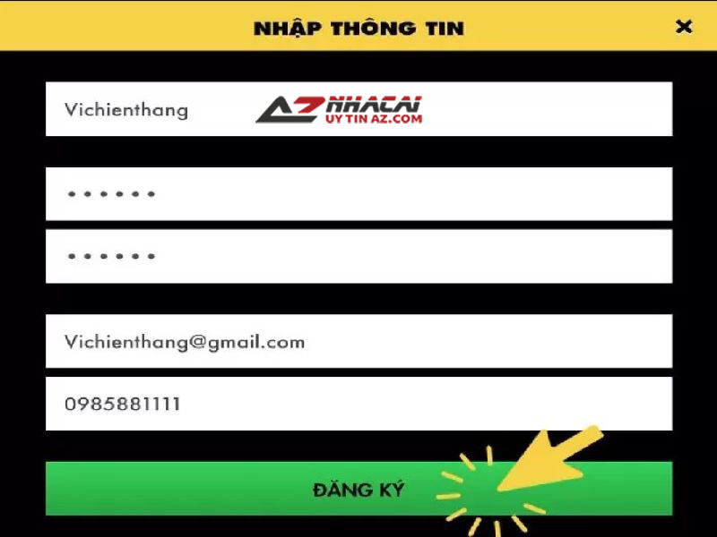 Biểu mẫu đăng ký tài khoản 11Bet Biểu mẫu đăng ký tài khoản 11Bet