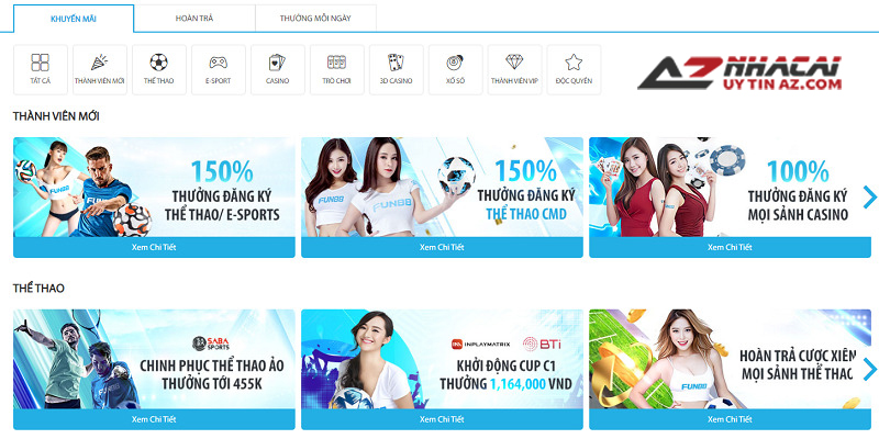 Các ưu đãi và khuyến mãi hấp dẫn tại Fun88 Các ưu đãi và khuyến mãi hấp dẫn tại Fun88
