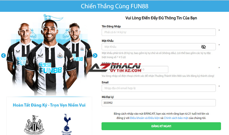 Đăng ký Fun88 Đăng ký Fun88