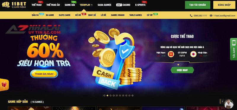 Trải nghiệm tại 11Bet trên PC Trải nghiệm tại 11Bet trên PC